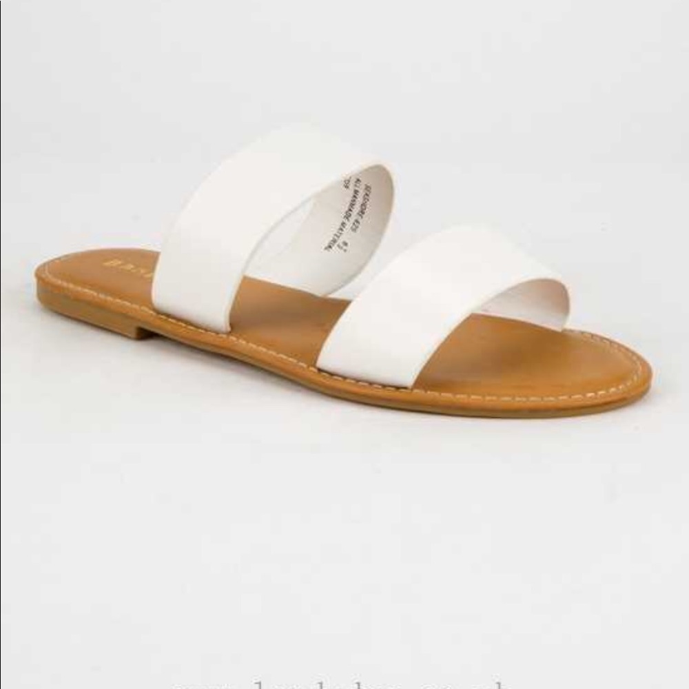 White sandals
